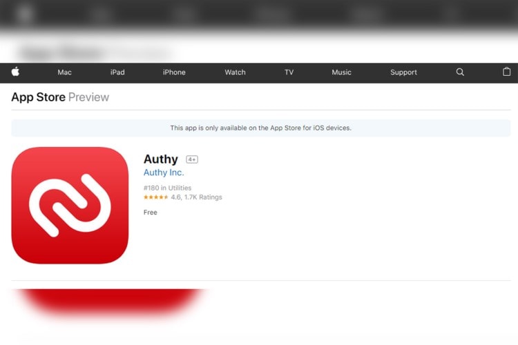 Ứng dụng Twilio Authy trên Appstore