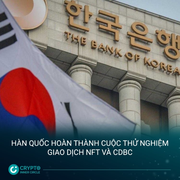 Hàn Quốc hoàn thành cuộc thử nghiệm giao dịch NFT và CDBC cic news