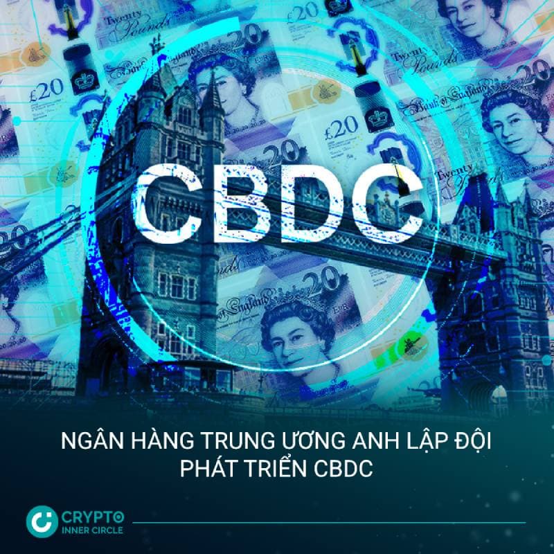 Ngân hàng Trung ương Anh lập đội 30 thành viên phát triển CBDC