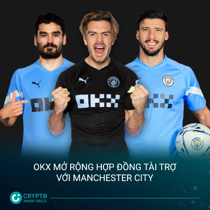 OKX mở rộng hợp đồng tài trợ với Manchester City