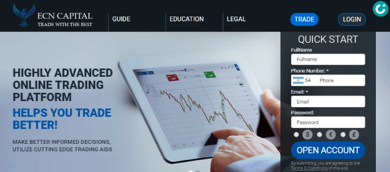 ECN Capital là một trong các sàn Forex lừa đảo mà nhà đầu tư cần tránh xa