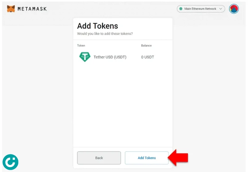 Them token vao MetaMask b3