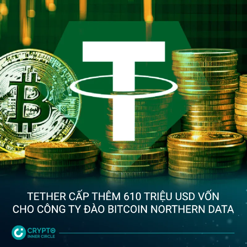 Tether cấp thêm 610 triệu USD vốn cho công ty đào Bitcoin Northern Data